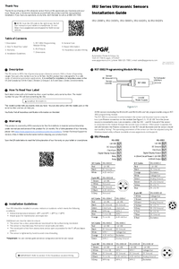 Thumbnail of document Guide - IRU-2420 25 ft Mid Range Ultrasonic Level Sensor